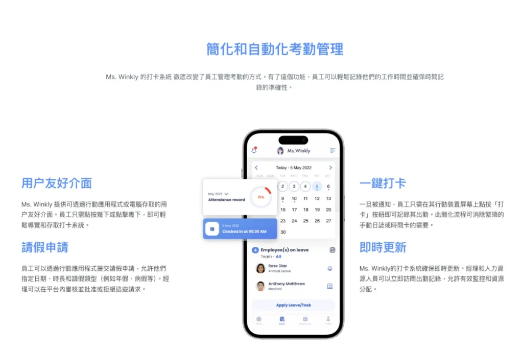 Ms. Winkly HRM 系統
